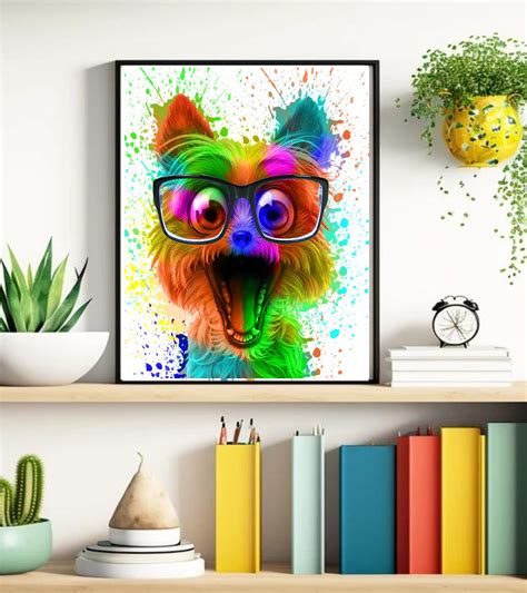 Watercolor Dog Illustrations,dog Prints, Dog Art Print, Dog With ...