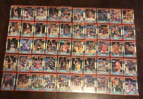 1986 87 Fleer Basketball Partial Set 125 132 Cards Jordan RC Included