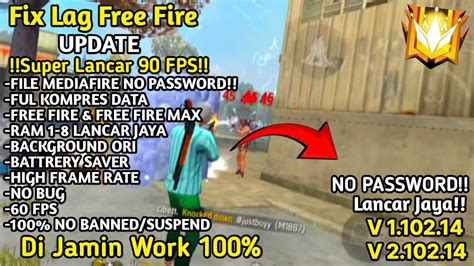 MUDAH INI DIA CARA AMPUH MENGATASI LAG SAAT BERMAIN FREE FIRE FIX