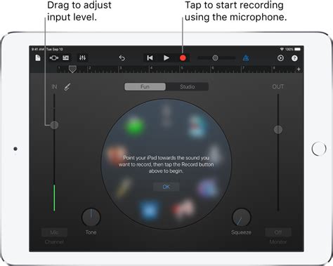 Use The Audio Recorder In GarageBand For IPad Apple Support