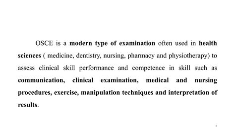 Objective Structured Clinical Examination Osce Ppt