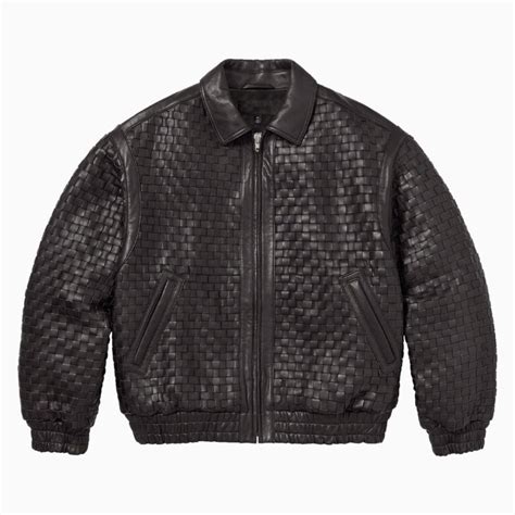 LEATHER VARSITY JACKET BLACK