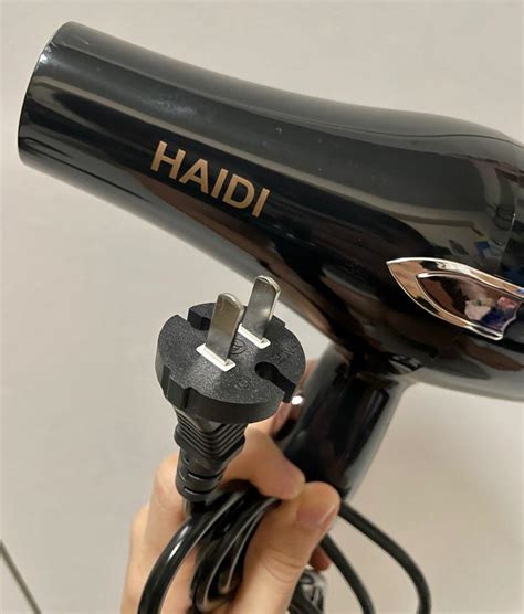Hair Dryer Hot Cold Temperature Speed Adjustment 2 Pin Plug Beauty Personal Care Hair