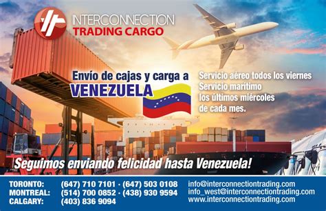 Envios De Cajas Y Carga A Venezuela — Interconnection Trading Cargo