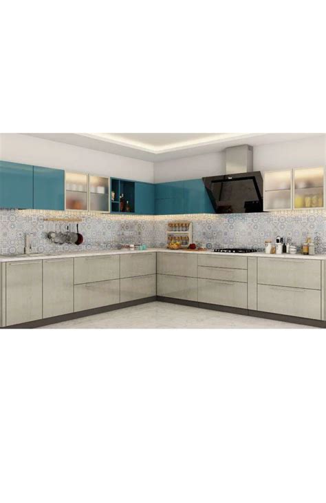 Modern L Shape Plywood Modular Kitchen At Rs 1299 Sq Ft In