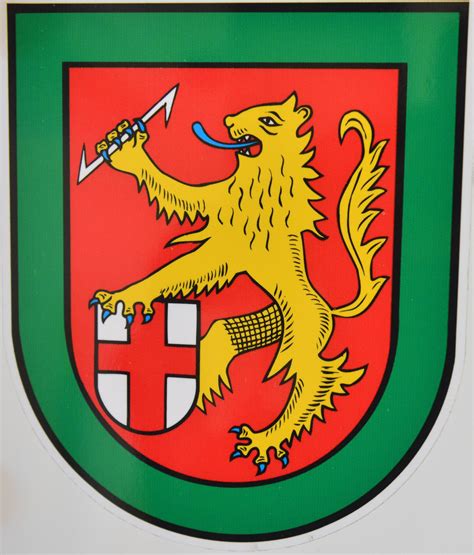 Thalfang am Erbeskopf Das Wappen mit dem goldenen Löwen