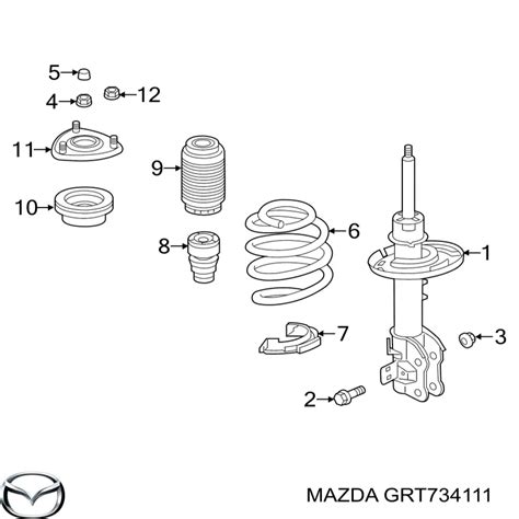 Ghp Mazda Almohadilla De Tope Suspensi N Delantera