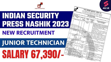 India Security Press Nashik Recruitment Isp Recruitment