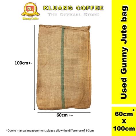 Used Gunny Bag Recycle Jute 60cm x 100cm with Load 60kg 麻袋 Lazada