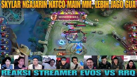 REAKSI STREAMER OH INI YANG LEBIH JAGO DARI SKYLAR EVOS VS RRQ MATCH