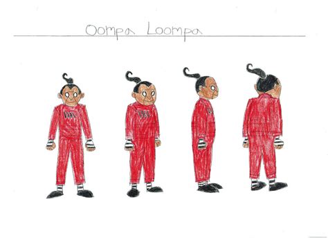 Oompa Loompa In Red Model Sheet By Danielegan85 On Deviantart