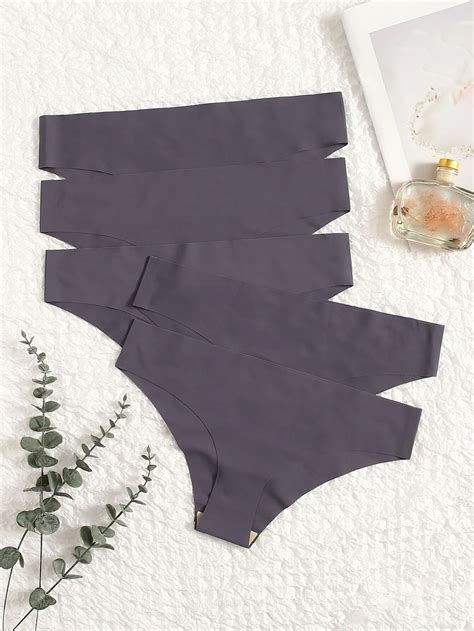 5 Piezas Set Bragas Unicolor Simple Morado Yaxa Guatemala