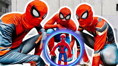 Team Spider Man Vs Bad Guy Team The Battle Of Super Hero Live Action