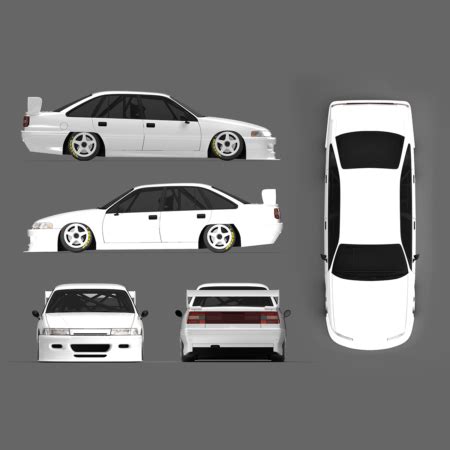 Group A Holden Commodore VL SS Premium Livery Template Motorsport