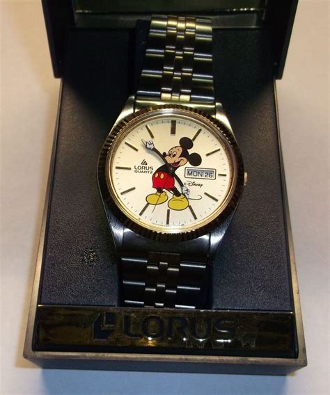 Disney Lorus Watch Mickey Mouse Watch For Men And Women Vintage Rare