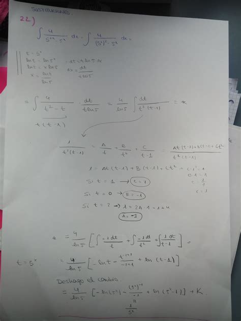 El Rinc N De Las Matem Ticas Integrales Integral Por Sustituci N