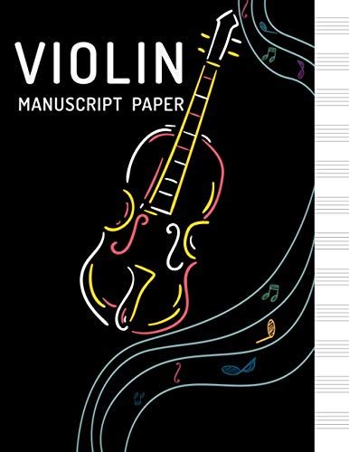 Violin Manuscript Paper Standard Bound Book With 100 Pages 12 Slaves Per Page By Ms Craft