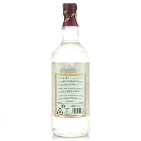 Mount Gay Premium White Rum 1 Litre 1980s | Rum Auctioneer