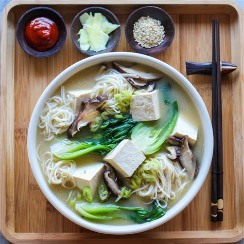 Miso Noodle Soup With Bok Choy And Tofu Girl On The Range