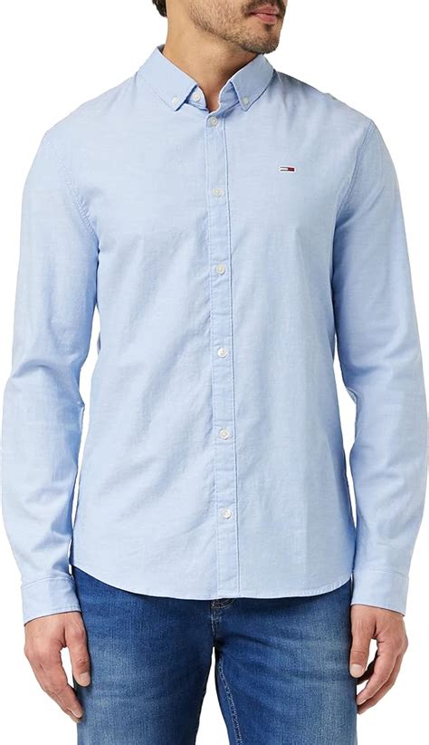 TOMMY HILFIGER Camicia Uomo Regular In Lino Con Logo