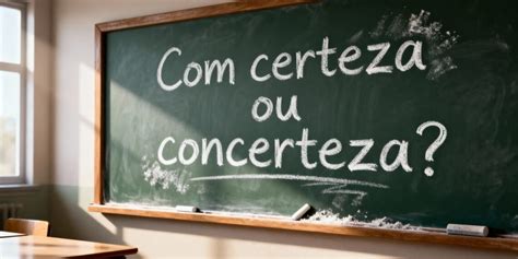 Concerteza Ou Com Certeza - "Com certeza" ou "concerteza"? Essa é a grafia correta da palavra ...