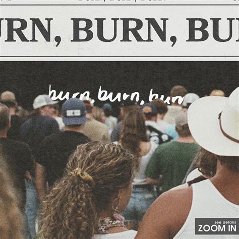 Zach Bryan Retro Newspaper Print Burn Burn Burn Poster Lyrics Print