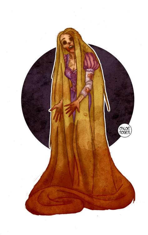 Rapunzel [as a zombie] (As Monsters by LaTaupinette @deviantART) #Tangled | Creepy disney ...