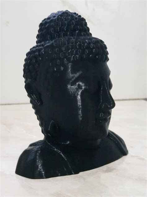 Busto de Buda Hindu Tailandês Cor Preto Elo7 Produtos Especiais