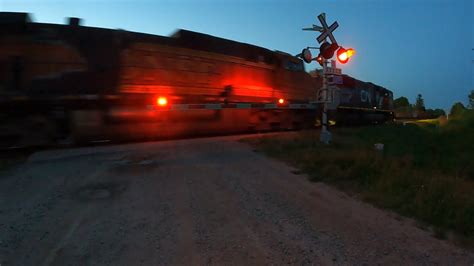 BNSF H2 Dash 9 CN Dash 9 Leader Insane Railfanning At Kidd Road