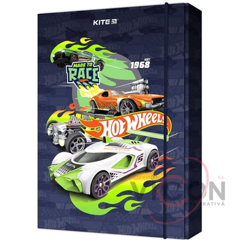 Mapă pentru caiete cu benzi elastice Kite Hot Wheels B