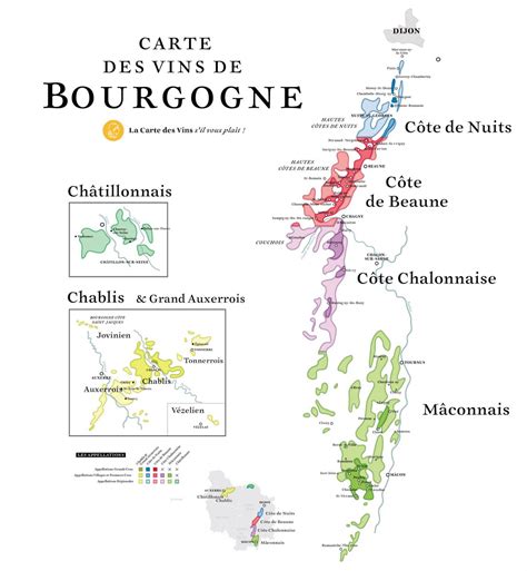 Les Vins De Bourgogne La Carte Des Vins S Il Vous Pla T