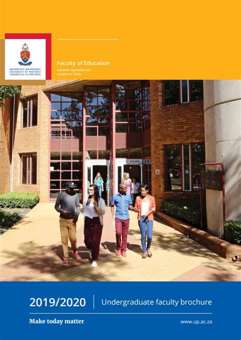 Faculty Brochures 201920 Archive University Of Pretoria