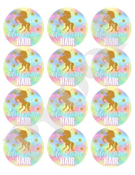 Unicorn Stickers Unicorn Birthday Party Unicorn Labels - Etsy