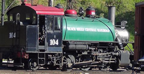 Black Hills Central Railroad Company 104 Steam Locomotive Baldwin 2 6 2t Hill City South