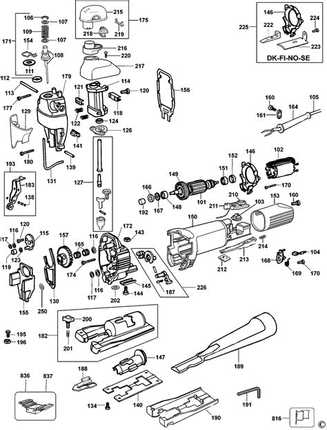 DeWalt DW323 Type 1 Jigsaw Spare Parts Part Shop Direct