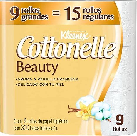 Kleenex Cottonelle Beauty Papel Higiénico Paquete Con 9 Rollos Con 300