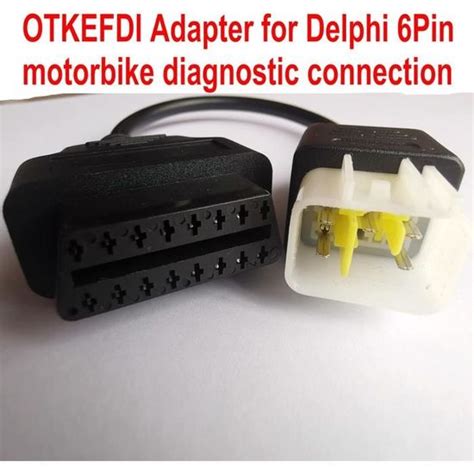 Adaptateur Obd Motorcycle Broches Connecteur De C Ble De Diagnostic