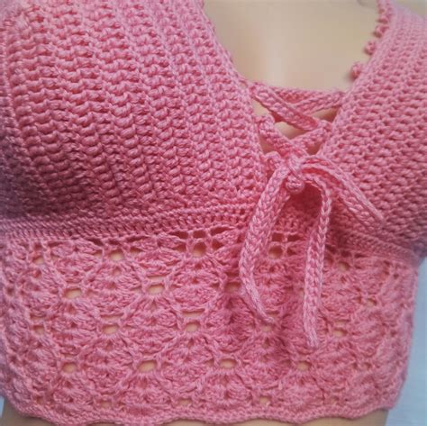 Crochet Halter Top Festival Top Crochet Bikini Top Sexy Tops Woman Summer Knit Top Crochet Bra