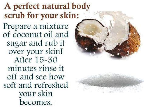 Scrub For Your Skin Coconut Oil Scrub Coconut Body Scrubs Coconut Sugar Diy Coconut Natural