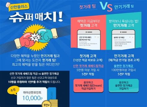 신한은행 예·적금 신규 고객 대상 마이신한포인트 적립 이벤트