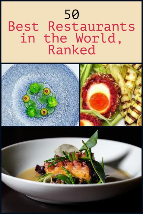 World's 50 Best Restaurants, Ranked | Travel food, Food places, Restaurant