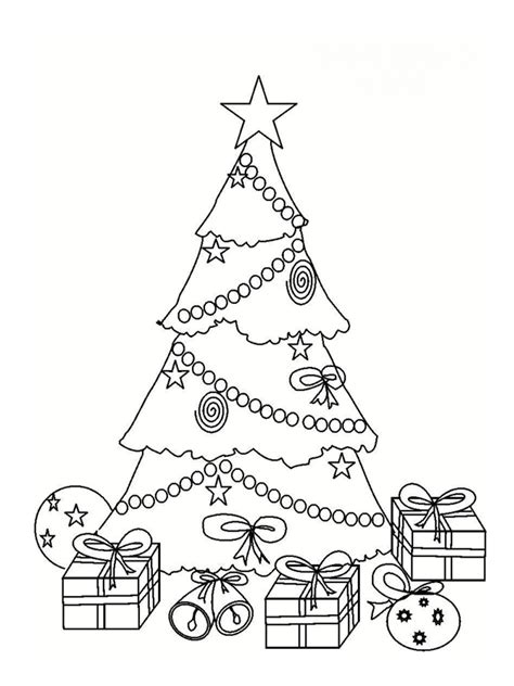 Coloriage Sapin De Noel Avec Des Cadeaux Beau Photos Coloriage Sapin