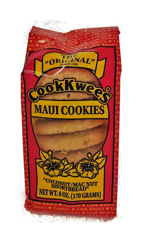 Maui Cook Kwees Coconut Macadamia Nut Cookies 6oz