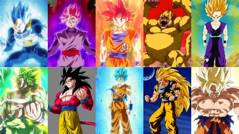 Top 10 Super Saiyan Forms In Dragon Ball By Herocollector16 On Deviantart