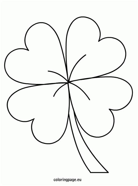 Three Leaf Clover Printable Template