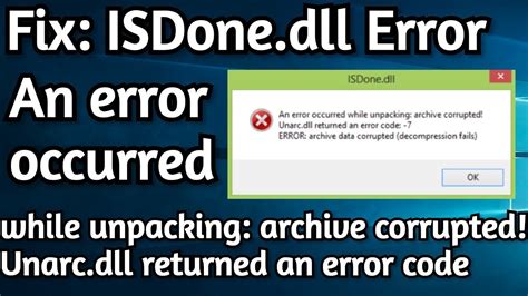 Isdone Dll Error Fix Windows How To Fix Isdone Dll Error