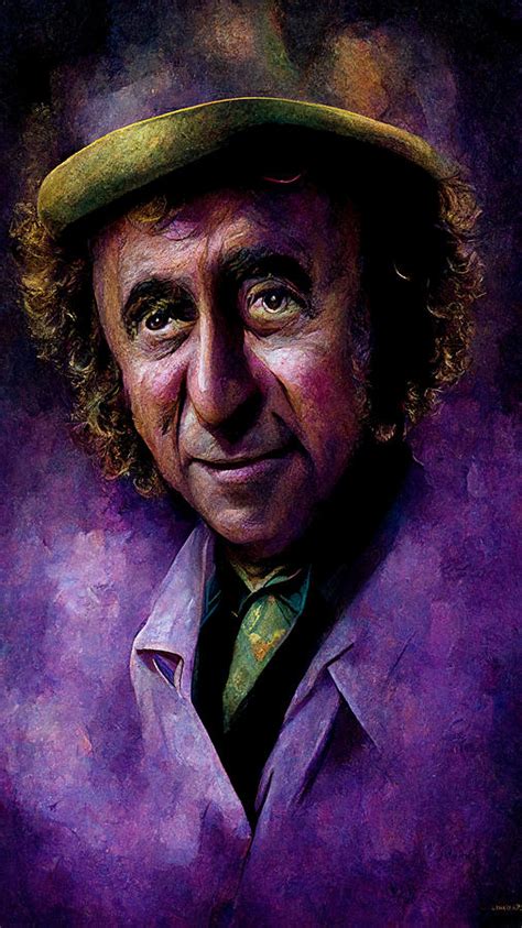 Portrait Of Willy Wonka Painting By J R Picard Fine Art America