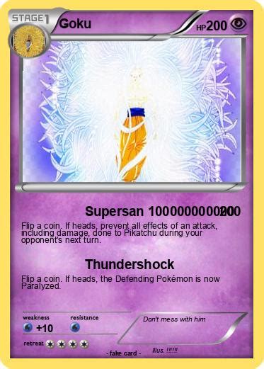 Pokémon Goku 10926 10926 Supersan 100000000000 My Pokemon Card