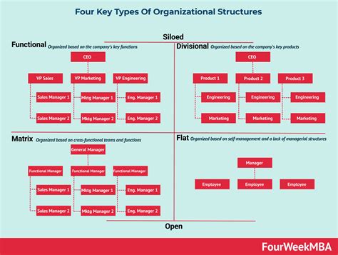 Organizational Structure Types - FourWeekMBA