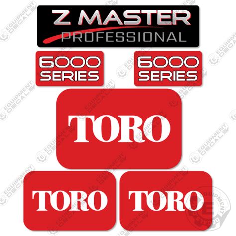 Fits Toro 6000 Series Decal Kit Mower Equipment Decals